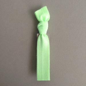 1 Pale Kelly Green Hand Dyed Hair Tie By Elastic..