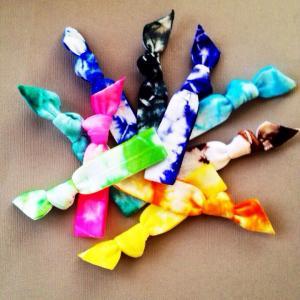 10 Tie Dye Hair Ties by Elastic Hai..