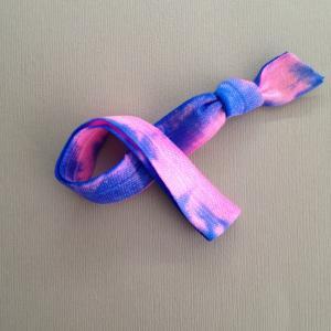 1 Pink-sky Tie Dye Elastic Headband By Elastic..