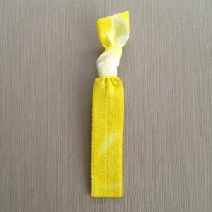 1 Yellow Tie Dye Hair Tie by Elasti..