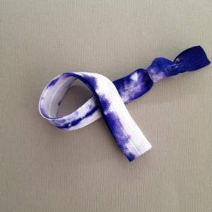 1 Periwinkle Tie Dye Elastic Headband By Elastic..