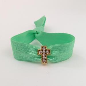 The Gold Cross Hair Tie - Ponytail ..