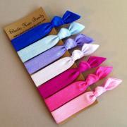 The Linea Hair Ties-Ponytail Holder Collection - 7 Elastic Hair Ties by Elastic Hair Bandz on Etsy