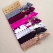 The Malia Hair Ties-Ponytail Holder Collection - 7 Elastic Hair Ties by Elastic Hair Bandz on Etsy
