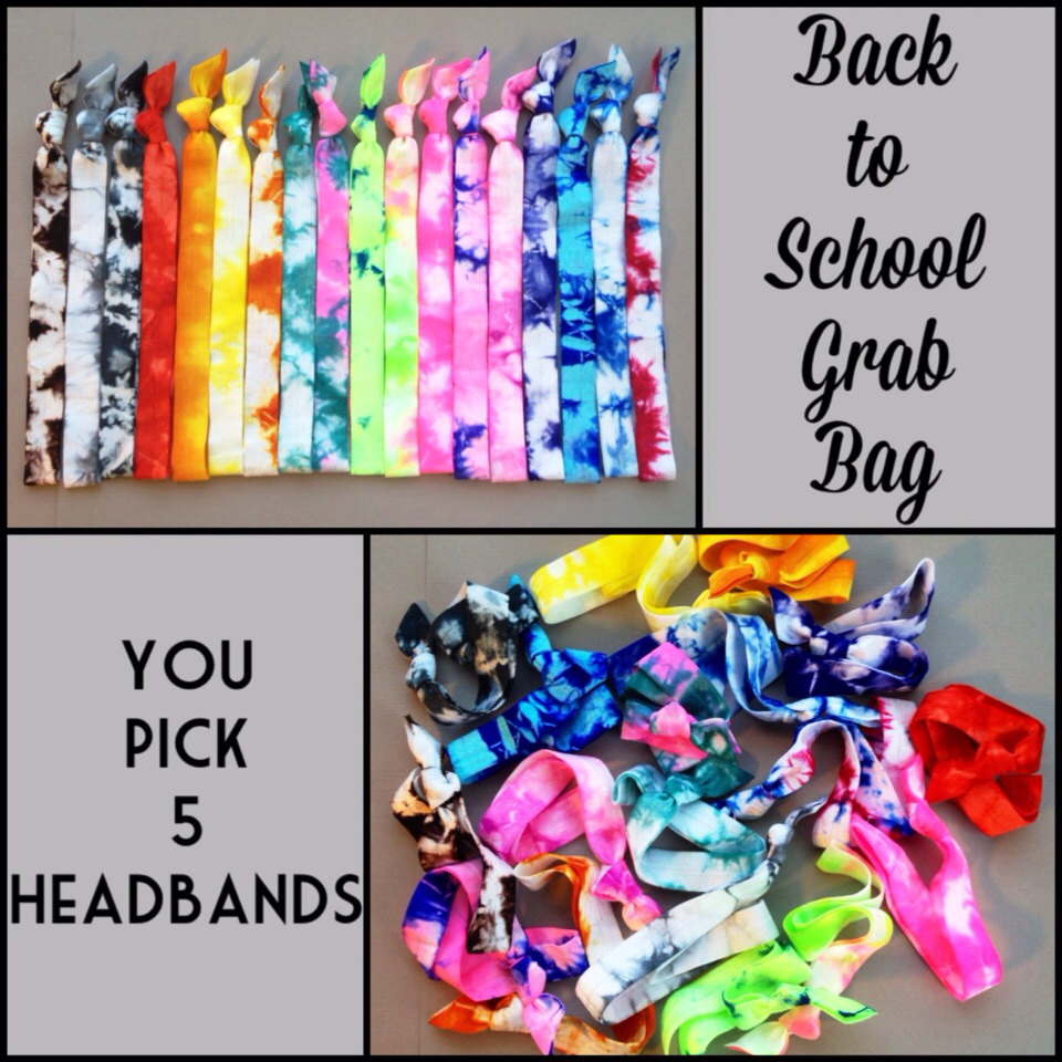 Back To School Headband Grab Bag By Elastic Hair Bandz On Etsy