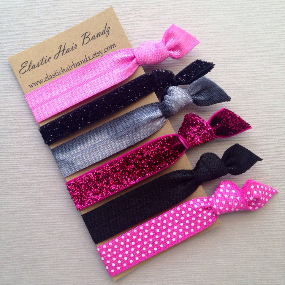 The Shelby Hair Tie Collection - 6 Elastic Hair Ties By Elastic Hair Bandz On Etsy