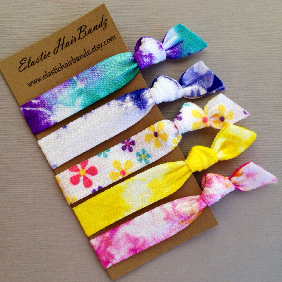 The Penny Hair Tie Collection - 5 Elastic Hair Ties By Elastic Hair Bandz On Etsy