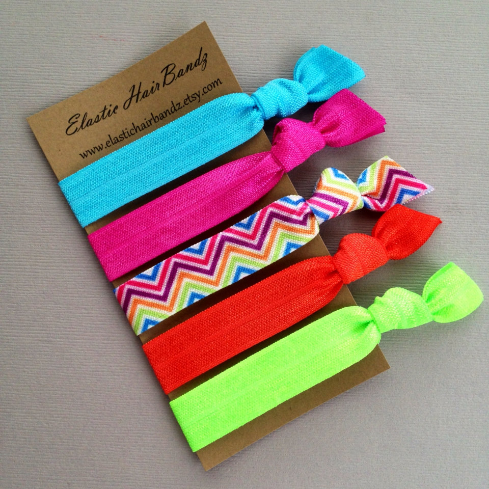 The Brandy Hair Tie Ponytail Holder Collection 5 Elastic Hair