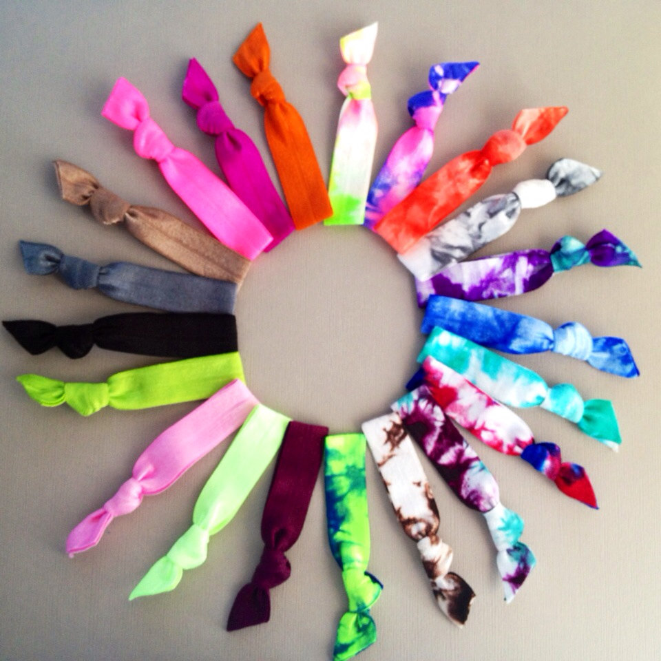 20 Hair Ties-ponytail Holders Back To School Collection By Elastic Hair Bandz On Etsy