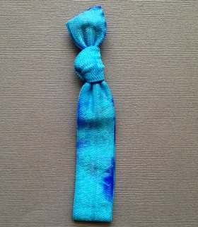 1 Turquoise-Sky Blue Tie Dye Hair Tie by Elastic Hair Bandz on Etsy
