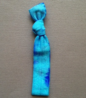 1 Turquoise-sky Blue Tie Dye Hair Tie By Elastic Hair Bandz On Etsy