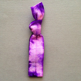 1 Pink-Purple Tie Dye Hair Tie by Elastic Hair Bandz on Etsy
