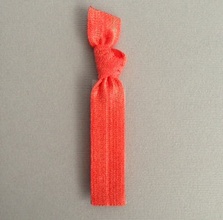 1 Pale Salmon Hand Dyed Hair Tie by Elastic Hair Bandz on Etsy