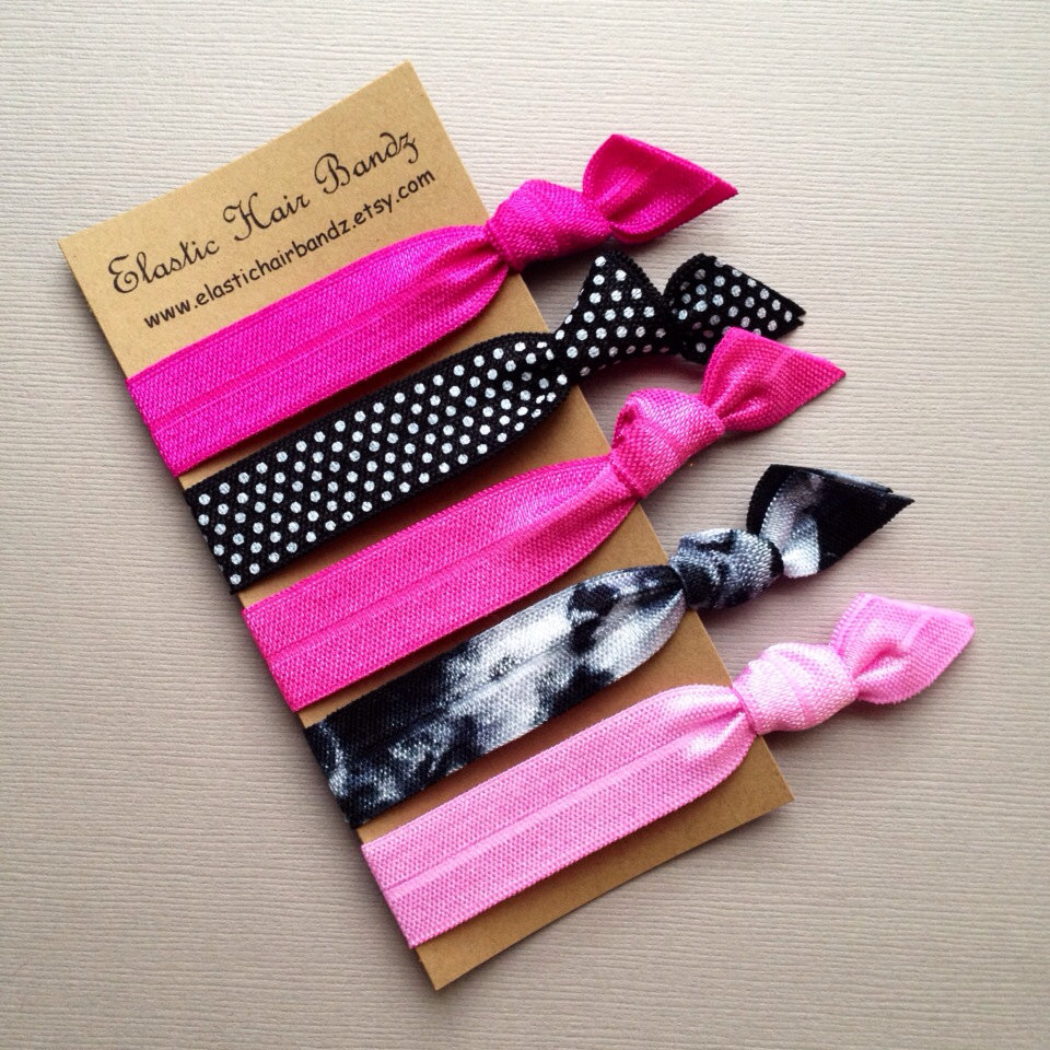 The Betty Hair Tie Collection - 5 Elastic Hair Ties By Elastic Hair Bandz On Etsy