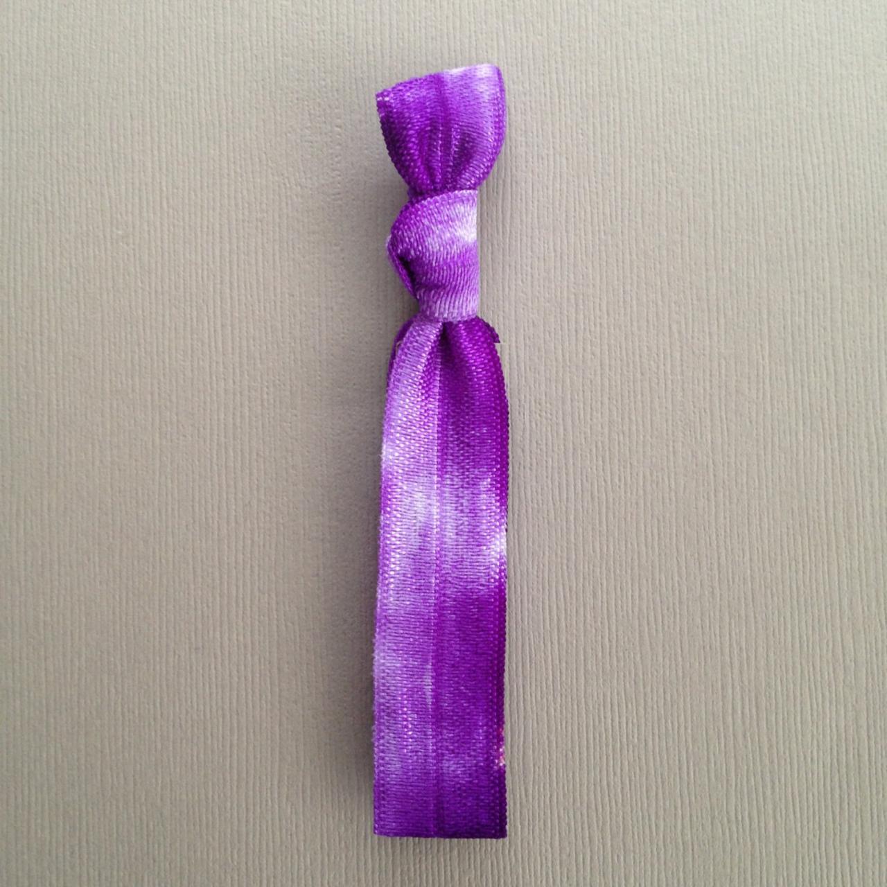 1 Violet Tie Dye Hair Tie by Elastic Hair Bandz on Etsy