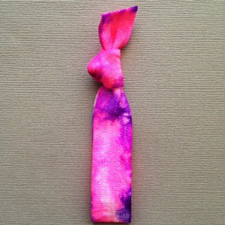 1 Hot Fuchsia-Purple Tie Dye Hair Tie by Elastic Hair Bandz on Etsy