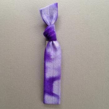 1 Violet on Violet Tie Dye Hair Tie by Elastic Hair Bandz on Etsy